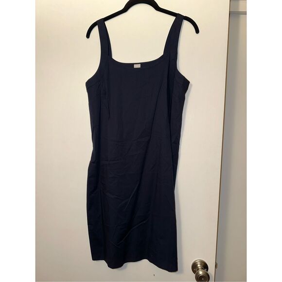 Chicos Navy Blue Eyelet Lace Notch Collar Maxi Dress Size 0.5 (Womens 6) NWT - Picture 6 of 15